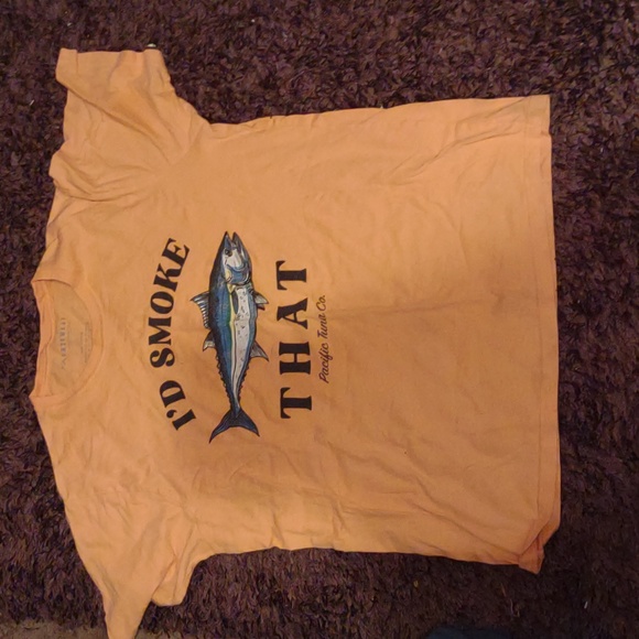 Fazewest Orange "I'd Smoke That" Men's Tee, Size Large - Picture 1 of 1